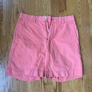 Vineyard Vines Coral Flat Front Men's Shorts